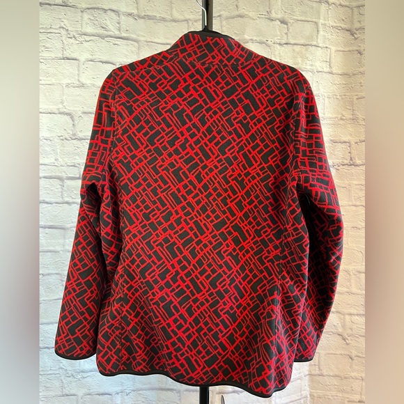 Style & Co Reversible Double Style Black & Red Zipper Jacket - Size Large - Picture 2 of 14